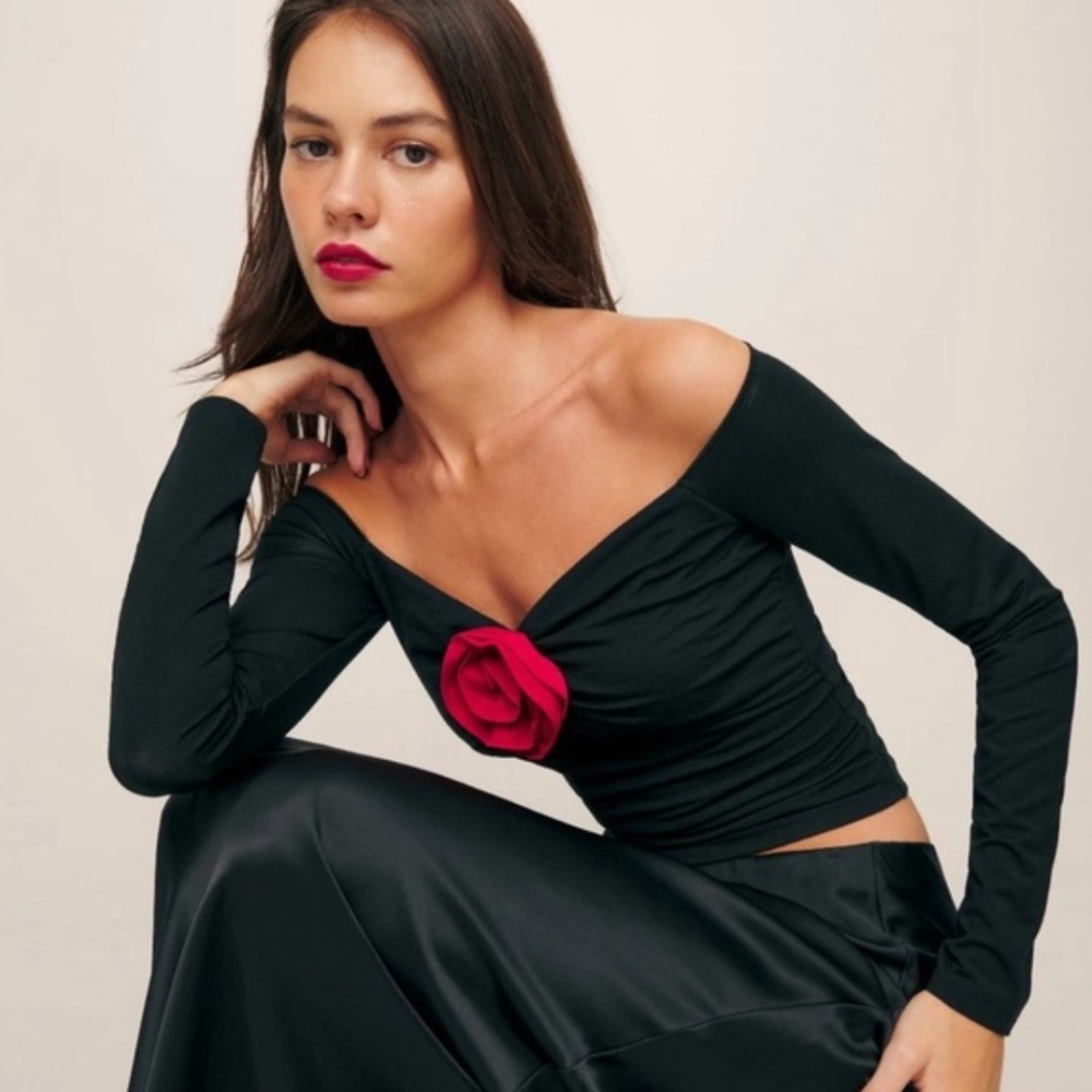 Reformation Shaye Knit Top Small